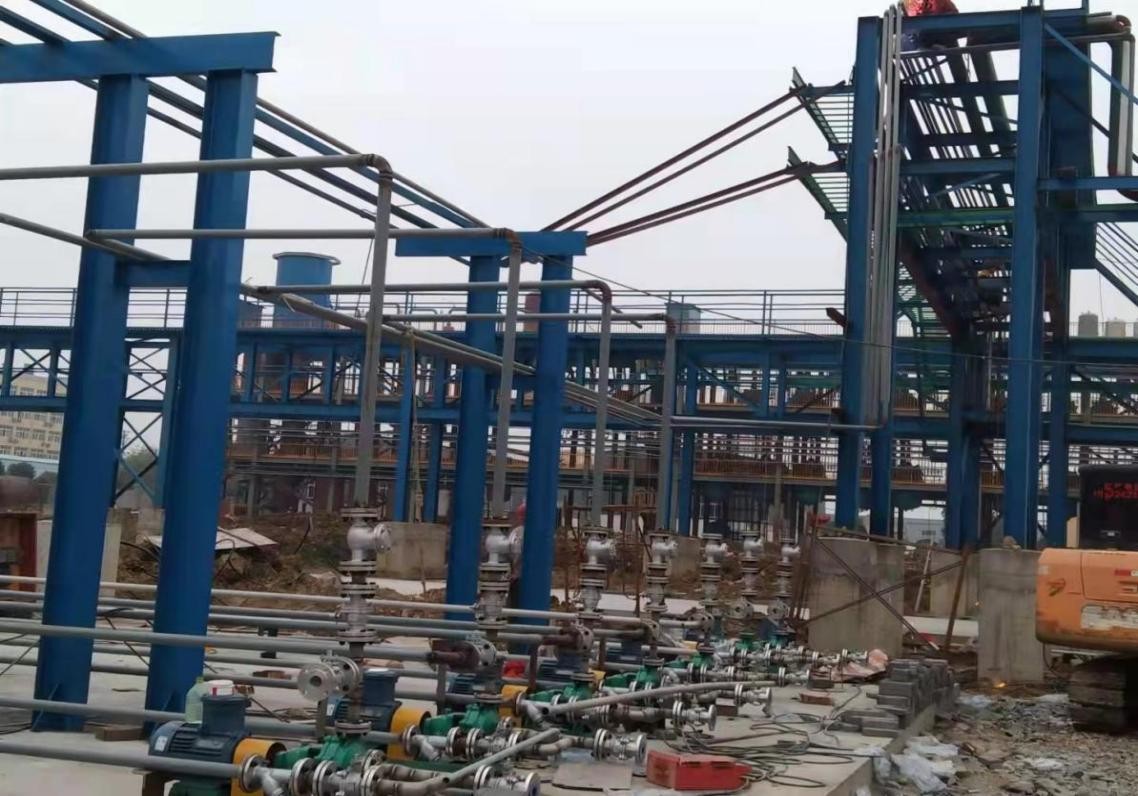 沙洋荊氟化工 管廊管道安裝項目